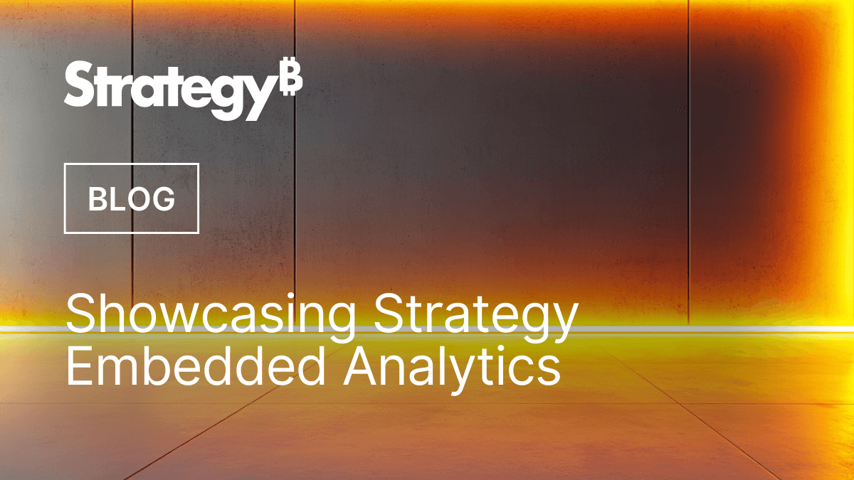 Video: Showcasing MicroStrategy Embedded Analytics