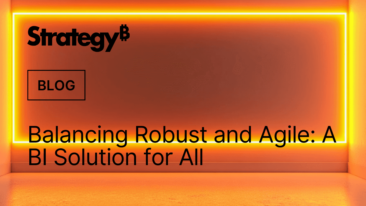 Video: Balancing Robust and Agile: A BI Solution for All