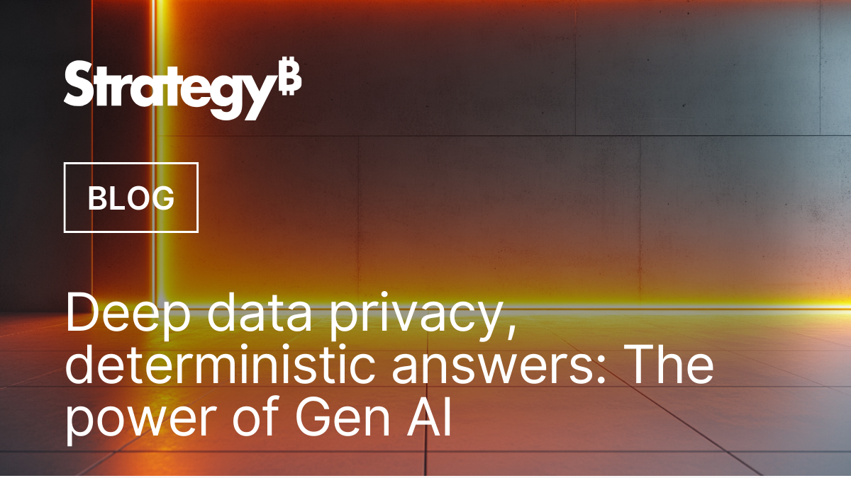 Video: Deep data privacy, deterministic answers: The power of Gen AI
