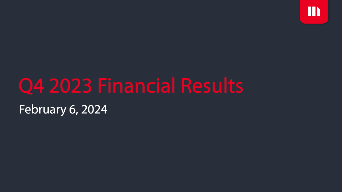 Q4 2023 Quarterly Financial Results Presentation - Thumbnail